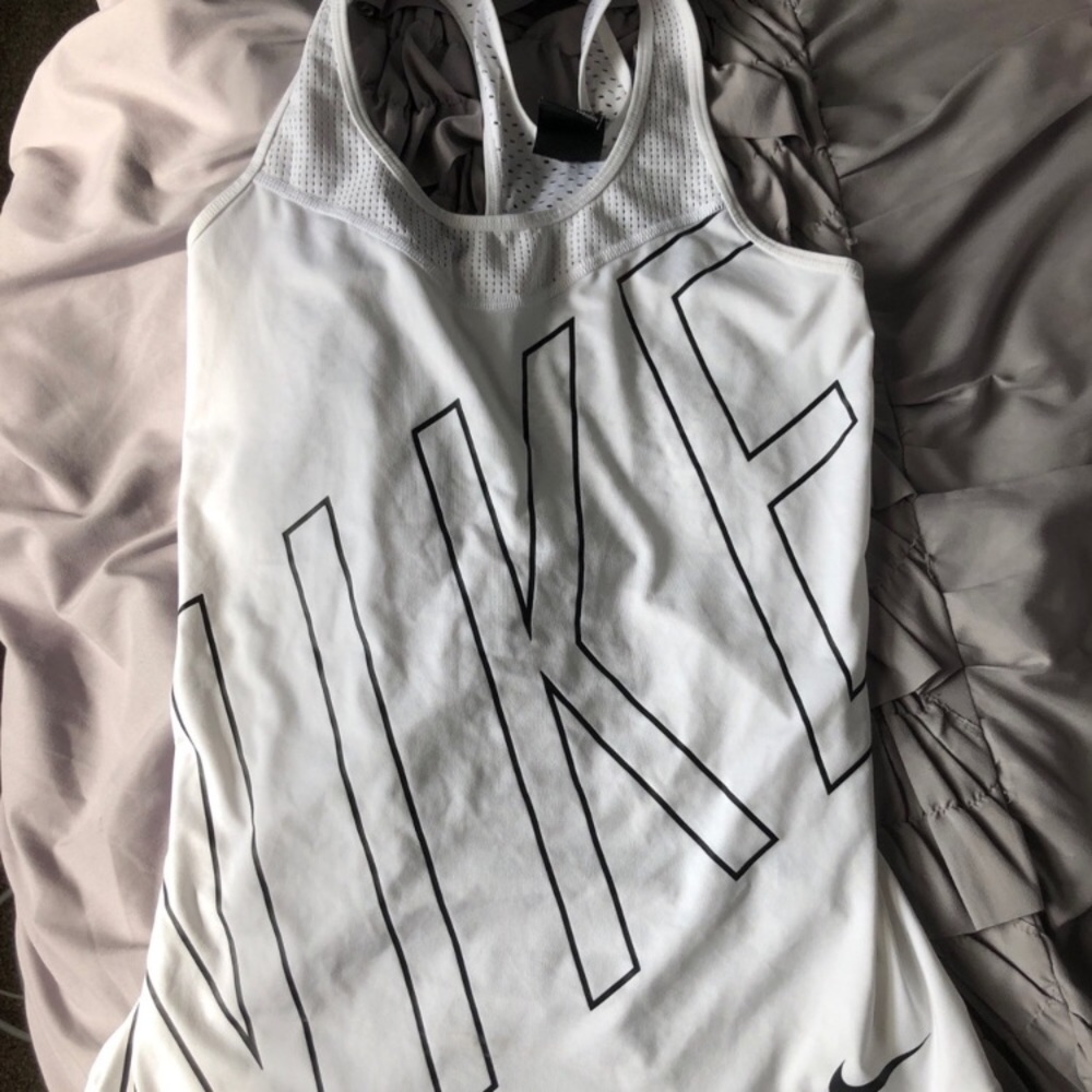 White Nike Tank Top